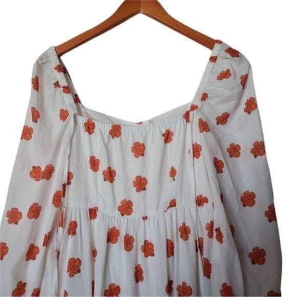 Since Then White Floral Long Sleeve Button Front Maxi Dress S NWT - Picture 11 of 12